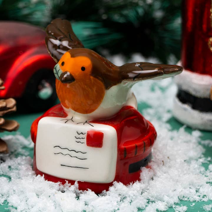 Charm Robin Robin y buzón de invierno para venta al por mayor de CGB Giftware