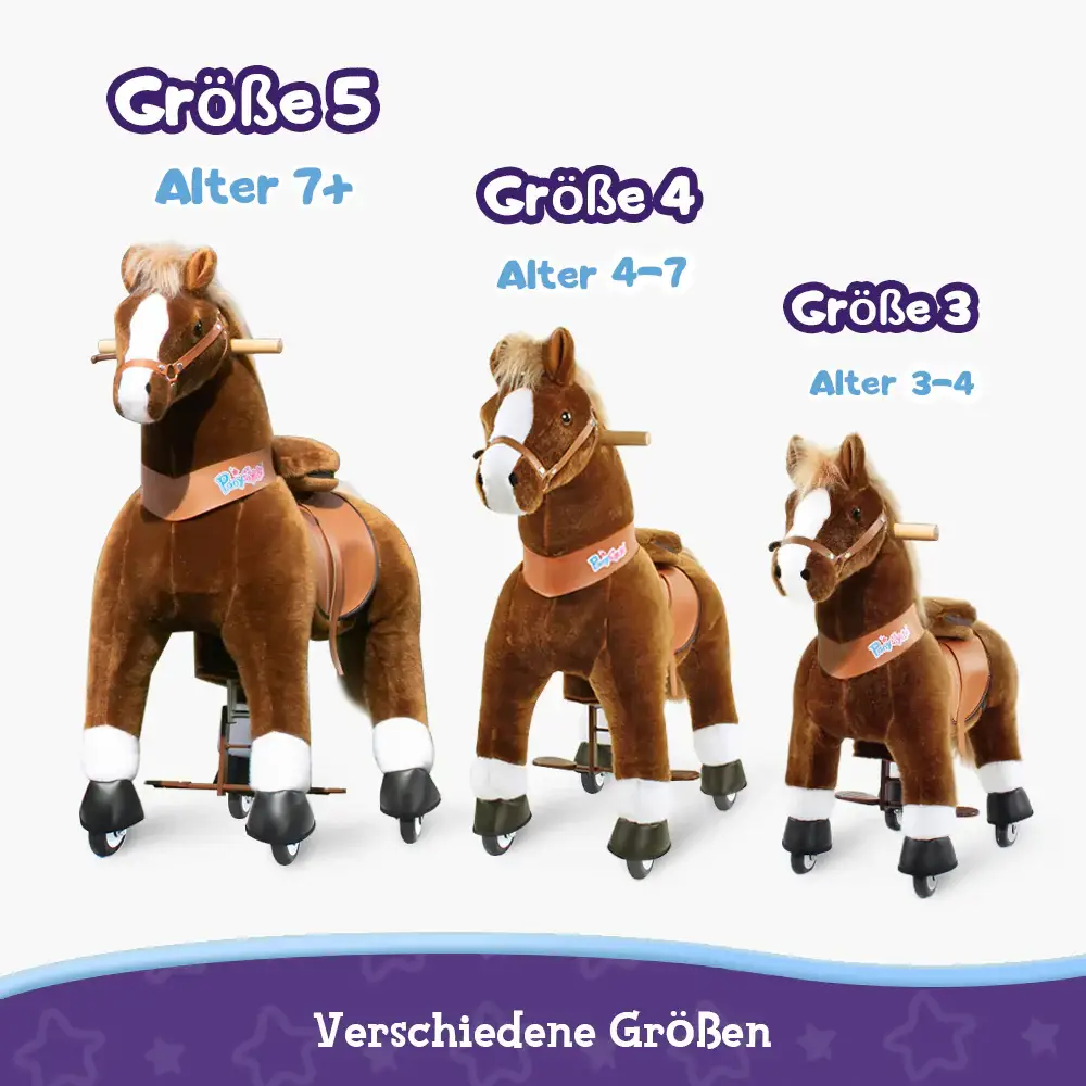 PonyCycle GmbH - Wholesale Rocking Horse - Kids - PonyCycle Ride-On Toy Brown Horse Plush Animal Kids Gift4