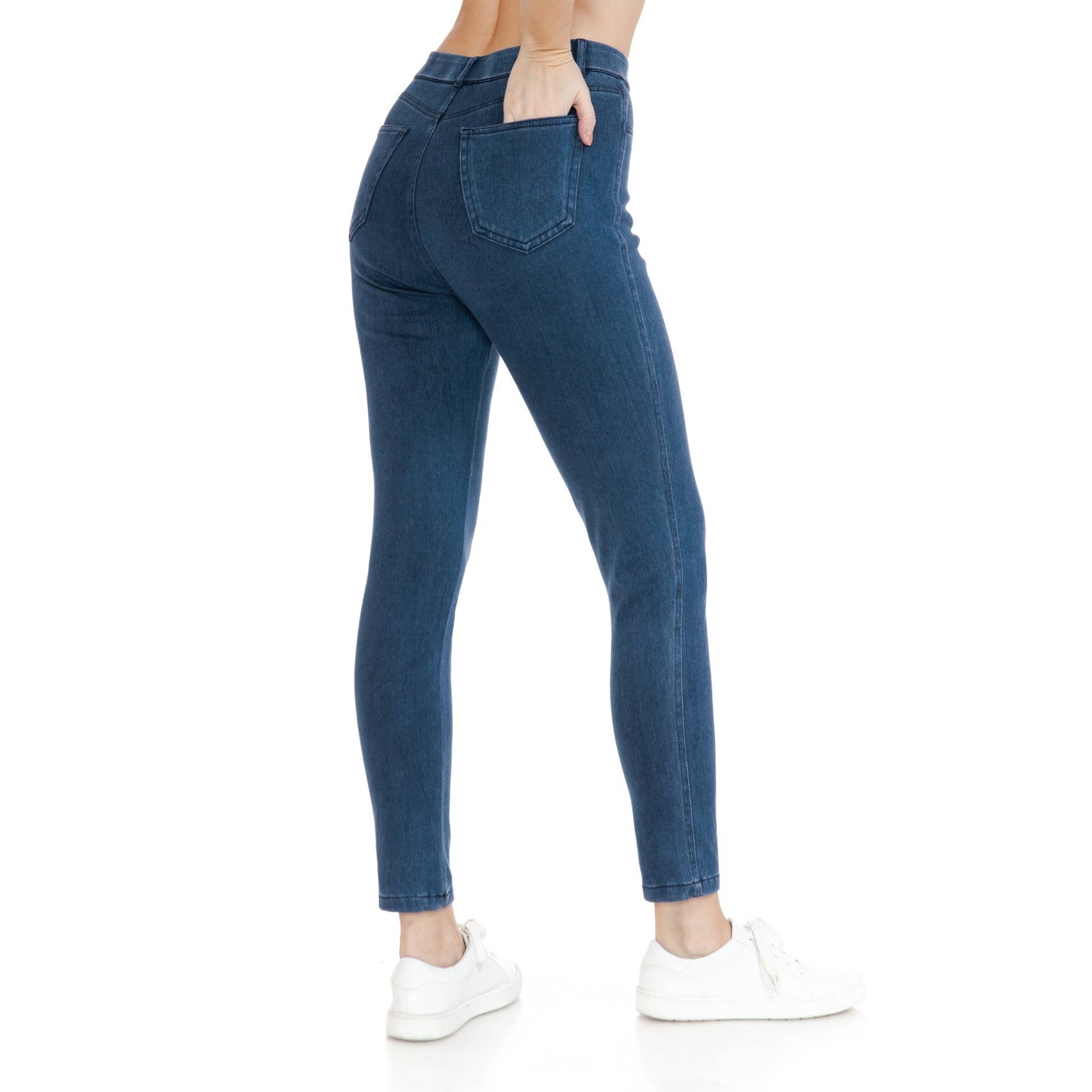 Leggings Depot – Großhandel Jeans – Damen – Jeggings in voller Länge mit Gesäßtaschen4
