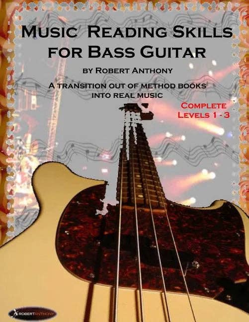 Books by splitShops - Wholesale Arts & Entertainment Book - Music Reading Skills for Bass Guitar Complete Levels 1 - 3 - Paperback0
