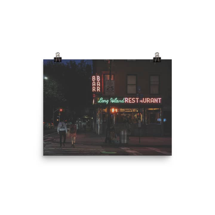 Long Island Restaurant (BK) Poster for wholesale by BKLYN LEAGUE