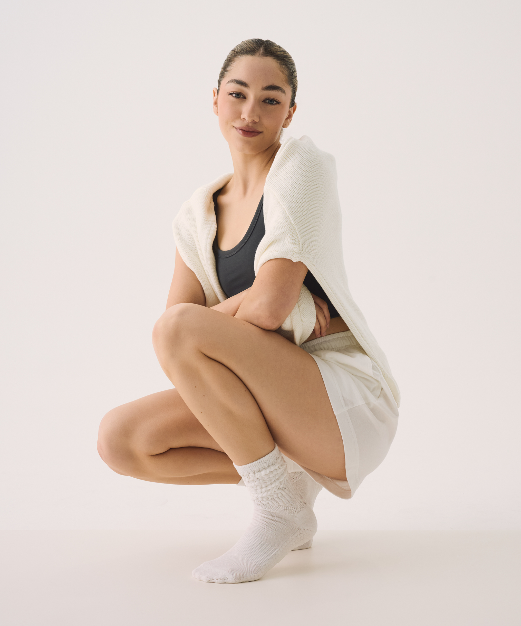 MoveActive – wholesale Strumpor - Dam – MoveActive Scrunch halkfria strumpor i elfenben3