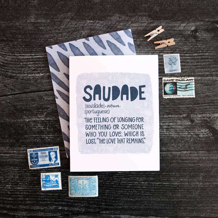 The Noble Paperie – Engroshandel Sympati-kort – Saudade | Sympati Empati Abort Babytab sorgkort