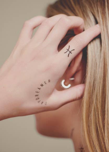 INKED by Dani – Tatuagem temporária por atacado – Coleção Zodiac: Pacote de tatuagem temporária de signos de água7