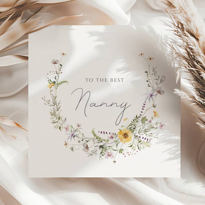 The Best Nan Wreath Mother's Day Card for wholesale by Love My Print