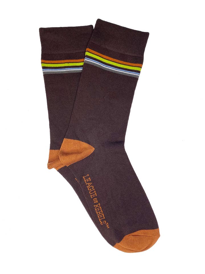 Acer Brown Socks for wholesale by League of Rebels