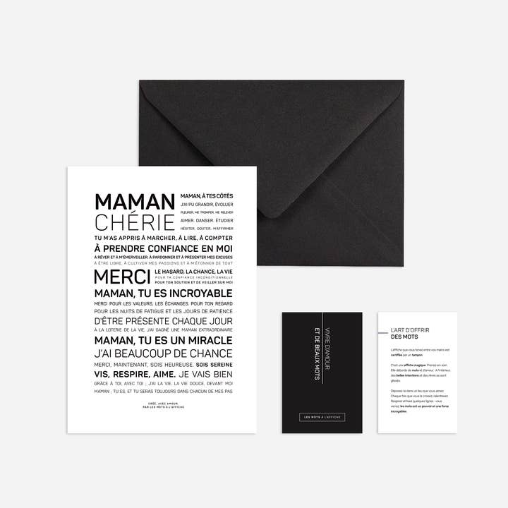 LES MOTS A L'AFFICHE - Wholesale Poster - Mama Chérie poster1