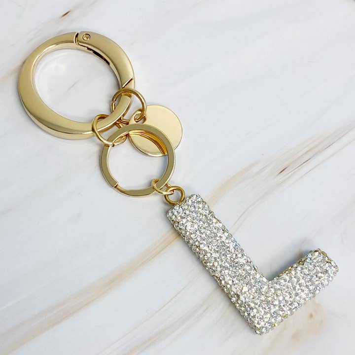 Ellison+Young - Wholesale Keychain - Women's - It Girl Glam Initial Key Chain9