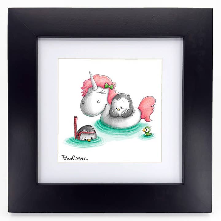 Paul Castle Studio - Wholesale Art Print - Beach Day Pengrooms - Art Print2