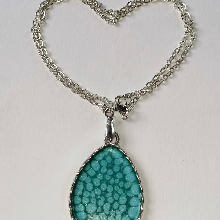 Silver turquoise pendant for wholesale by Blue Moon Bijoux