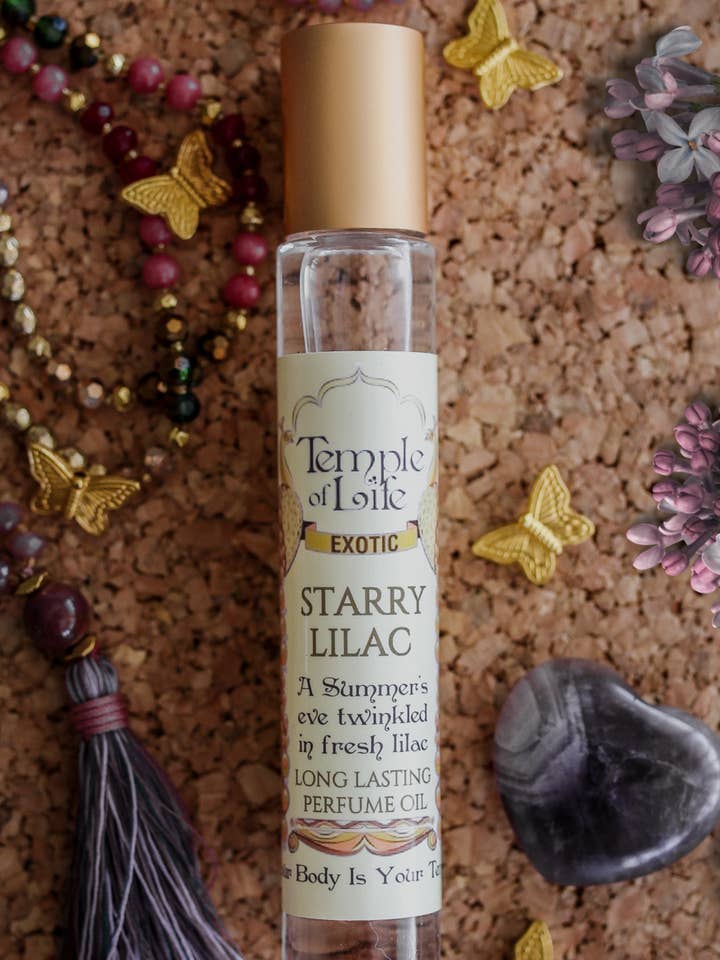 Exotic Perfume Oil | Starry Lilac | Lilac Fragrance for wholesale by Temple of Life Oils & Perfumes