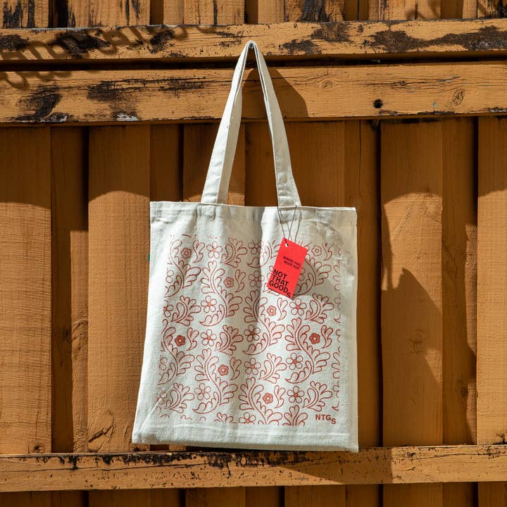 Flower Tote for wholesale by Not That Goods