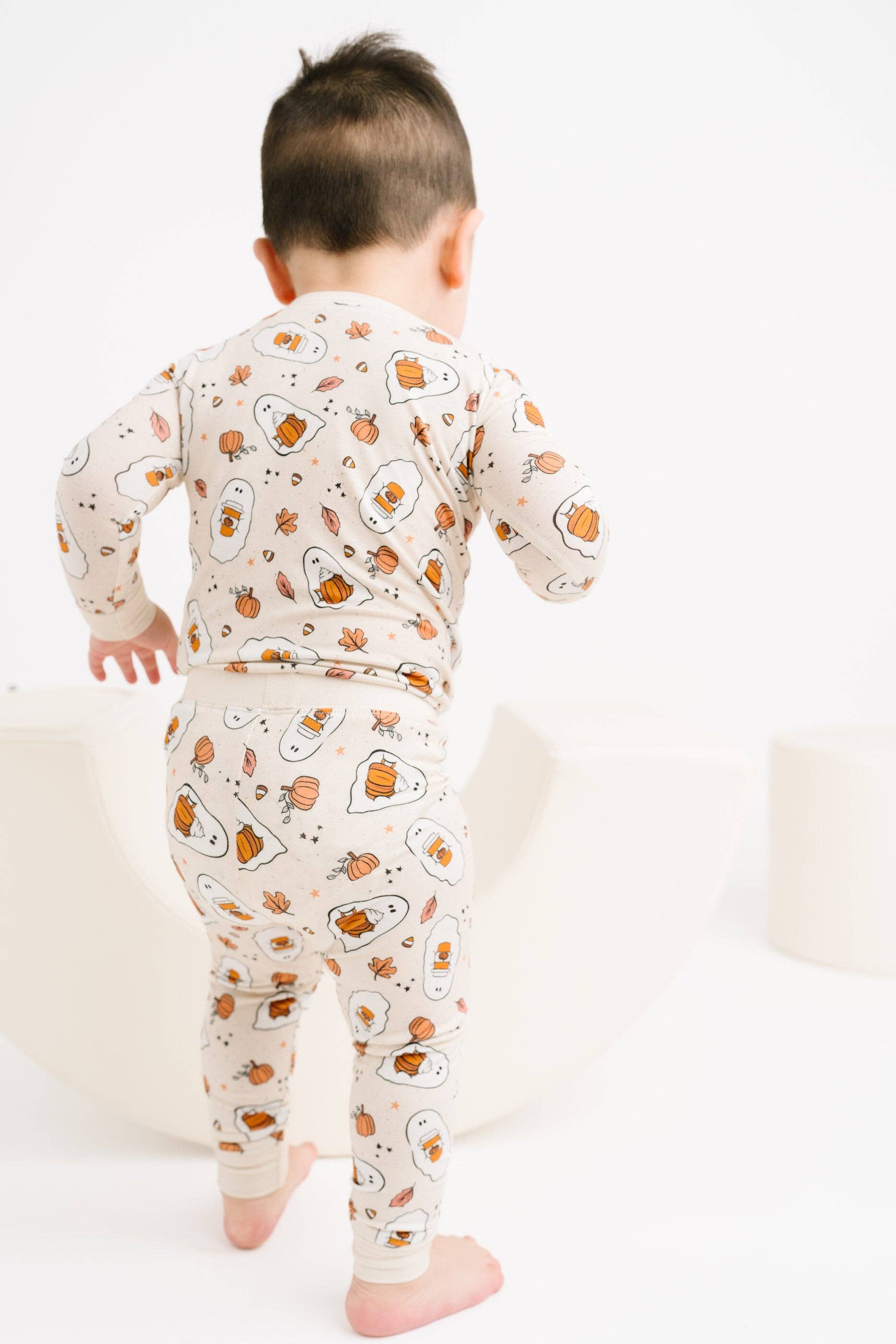 Little One Shop - Wholesale Top & Pant Set - Kids - Pumpkin Spice Bamboo Set3