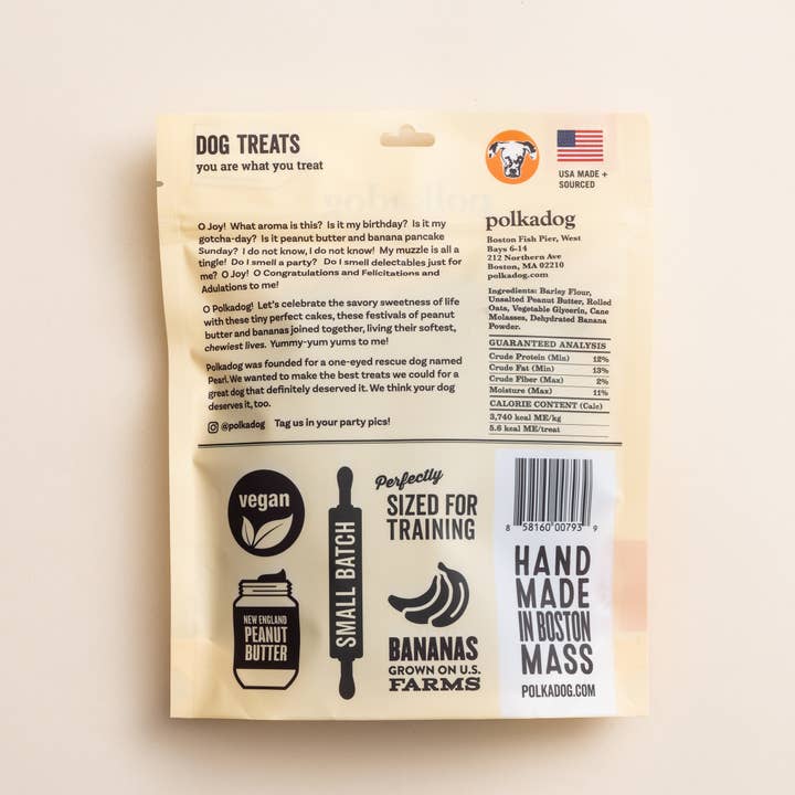Polkadog - Vente Friandises – chien - Pâte à gâteau, beurre de cacahuète et banane - 10 oz - Friandises pour chiens1