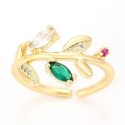 Anillo ajustable Olive Branch of Hope para venta al por mayor de Harma