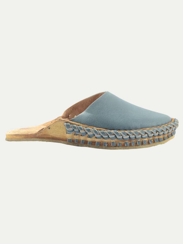 Slide Urbano Masculino em Azul Sólido Suave por atacado de Umber and Ochre