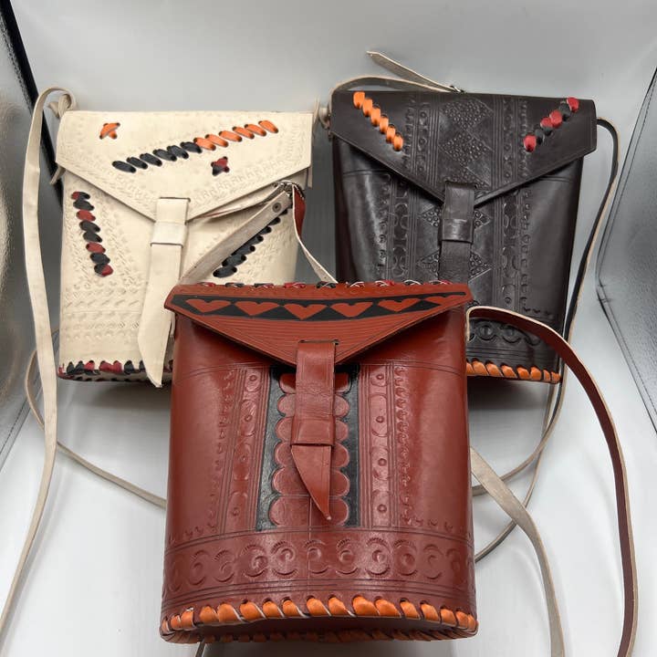 KENYAN SAFARI DESIGNS – Engroshandel Crossbodytaske - Dame – Læder Punge4