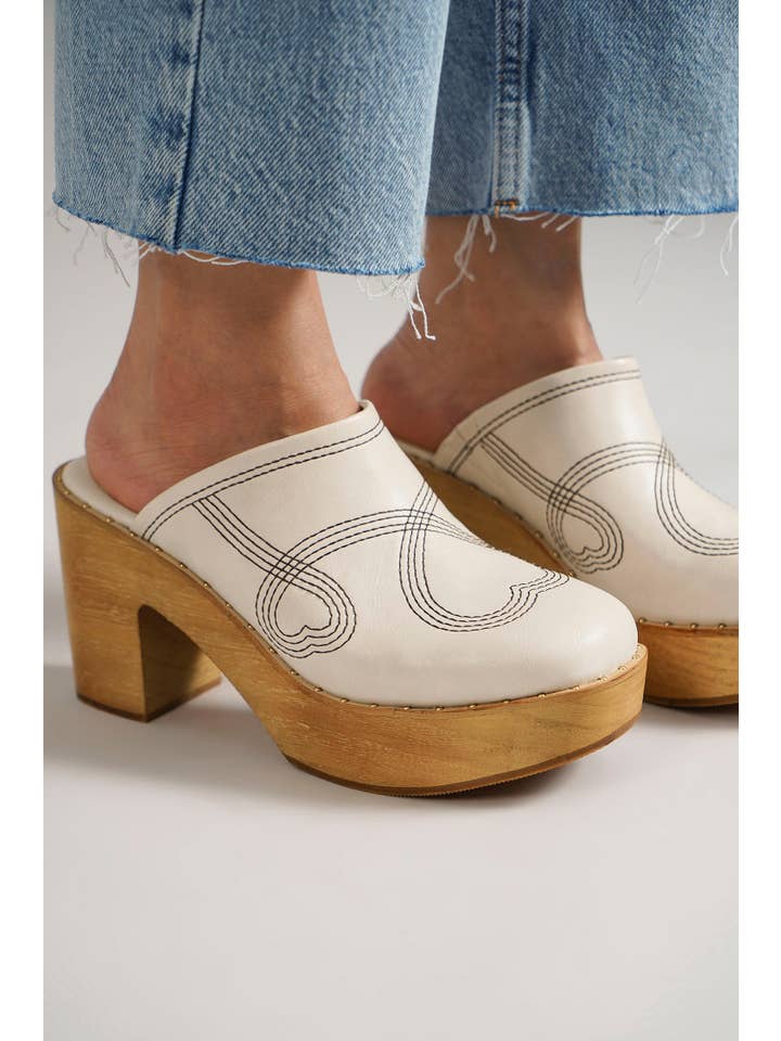 BEAST FASHION - Venta al por mayor Zapatos de plataforma - Mujer - Zuecos de Plataforma de Madera Retro Chic PRESLEY-28