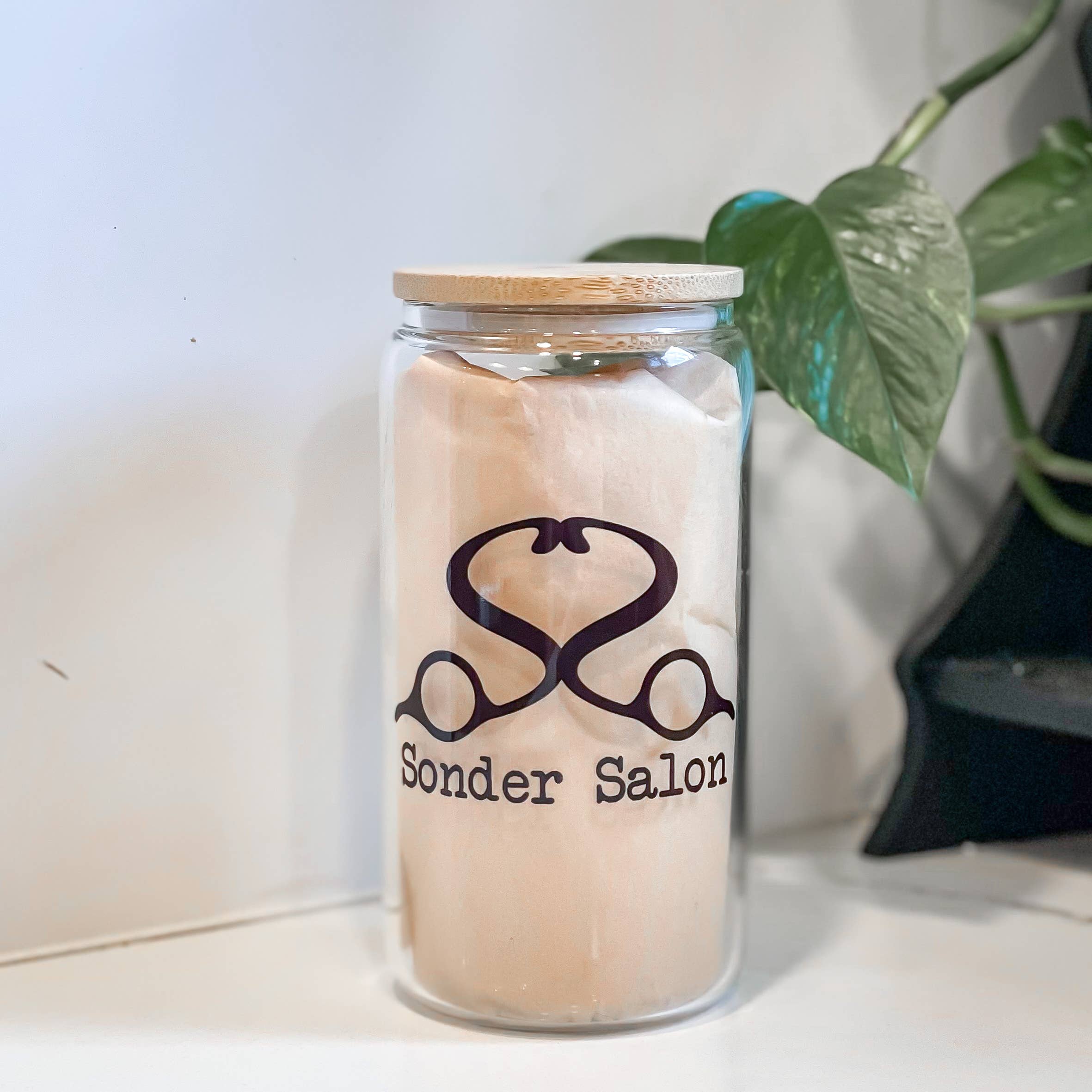 Modern Lifestyle Gifts - Vendita all'ingrosso Bicchiere/tazza - Bicchiere in vetro 16oz personalizzabile con coperchio in bambù e cannuccia5