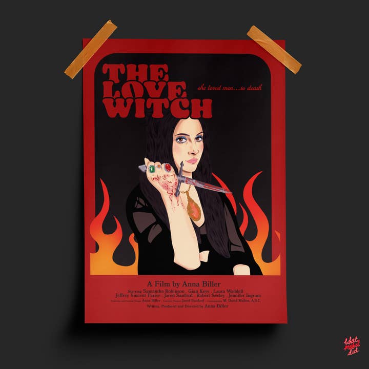 whatmabeldid - Wholesale Poster - Love Witch Illustrated A4 Film Poster