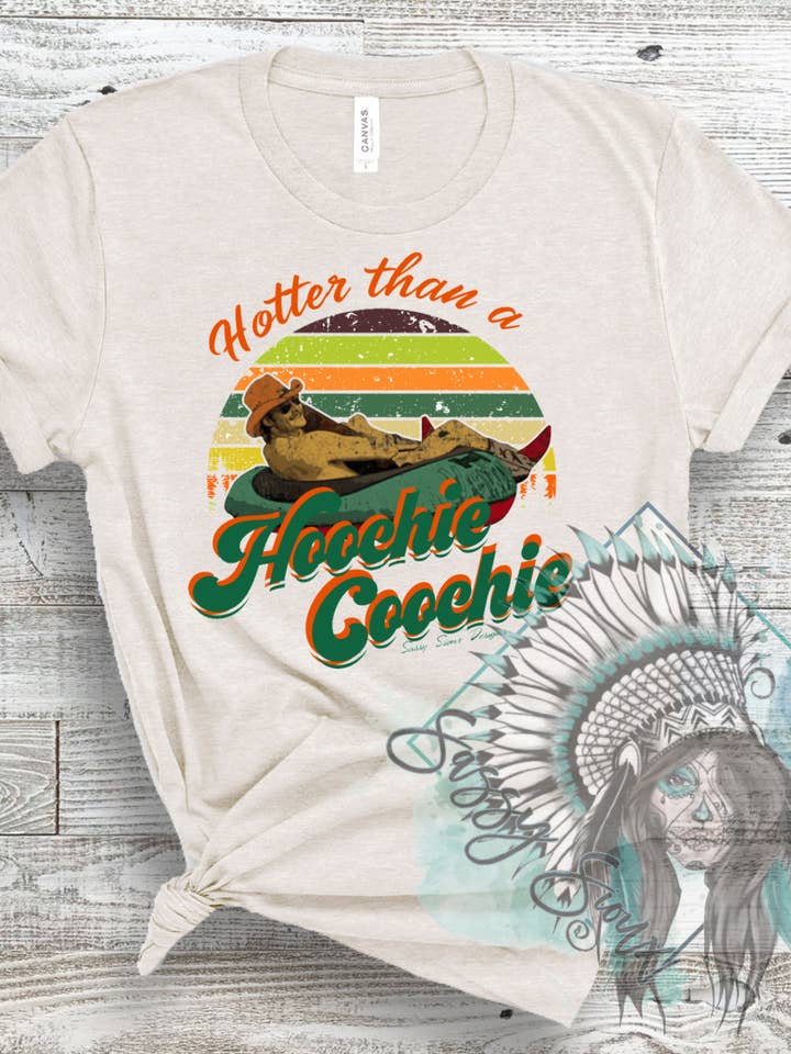 Hoochie Coochie Tee for wholesale by Sassy Sioux Design LLC