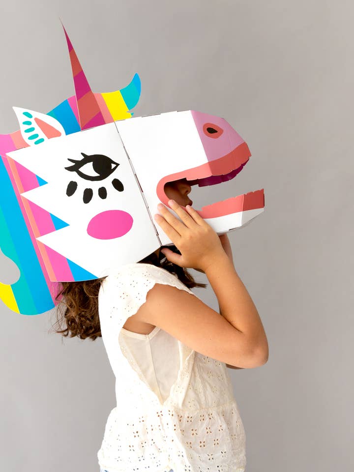 OMY - Wholesale Costume - Kids - 3D kid and adult unicorn Mask