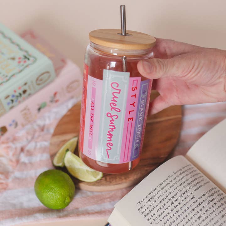 Pippi Post - Wholesale Drinking Glass/Cup - Book Tour Glass Can1