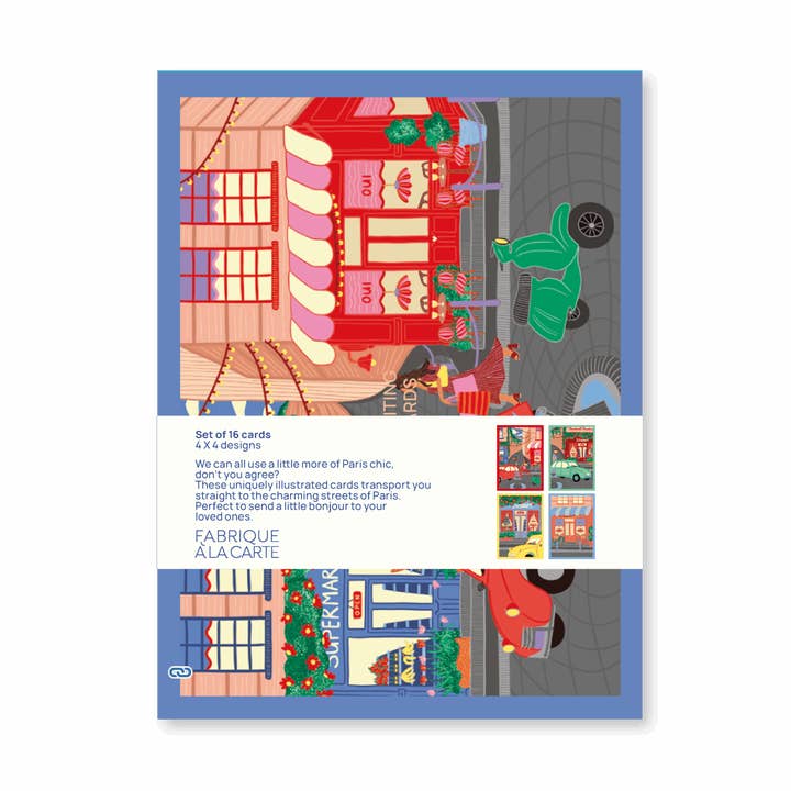 Fabrique-kaartset in doos Parijs voor wholesale door A-Journal Stationery