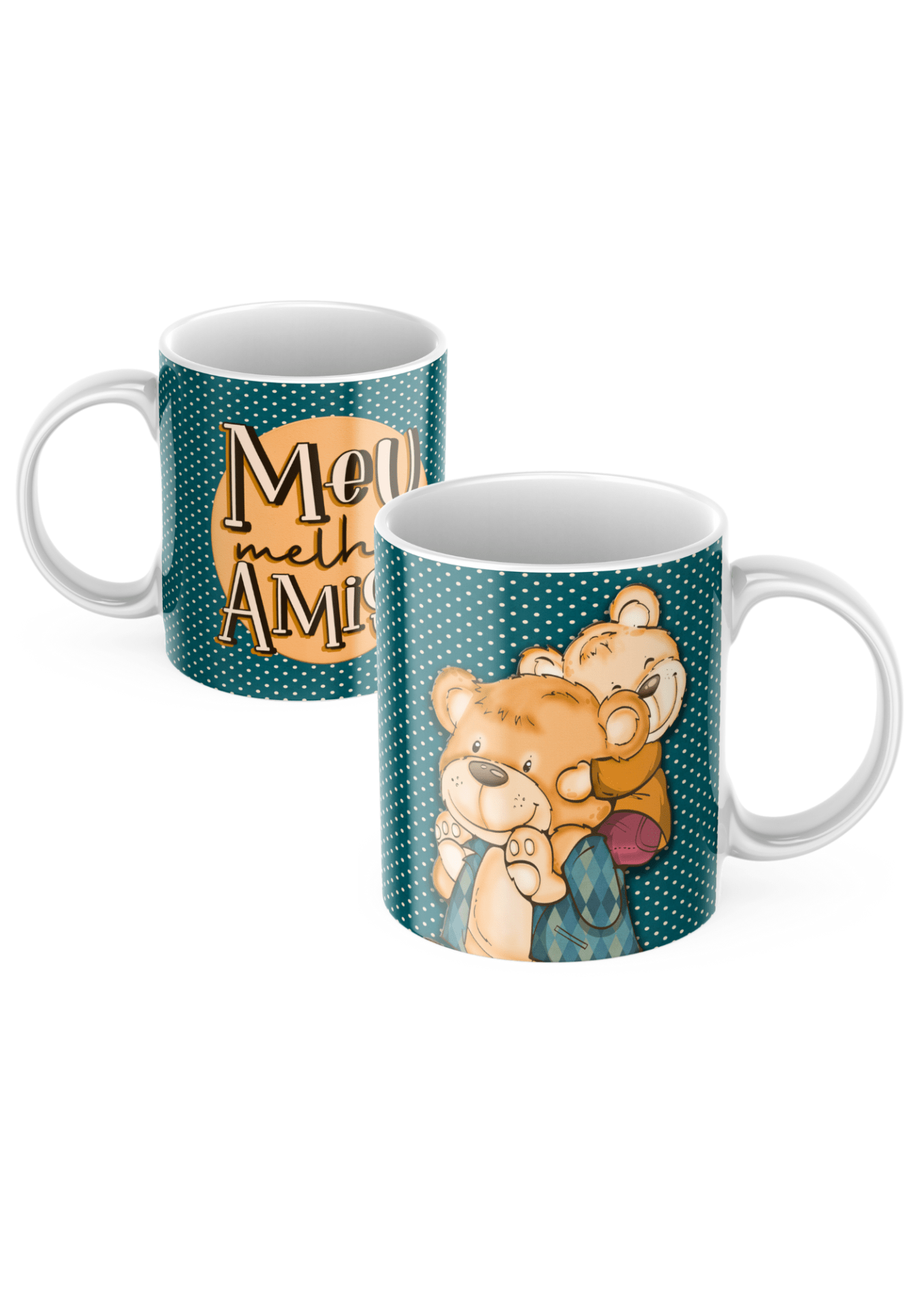 Charmy Gift Store - Wholesale Coffee Mug - Ursinho Pai friend mug0