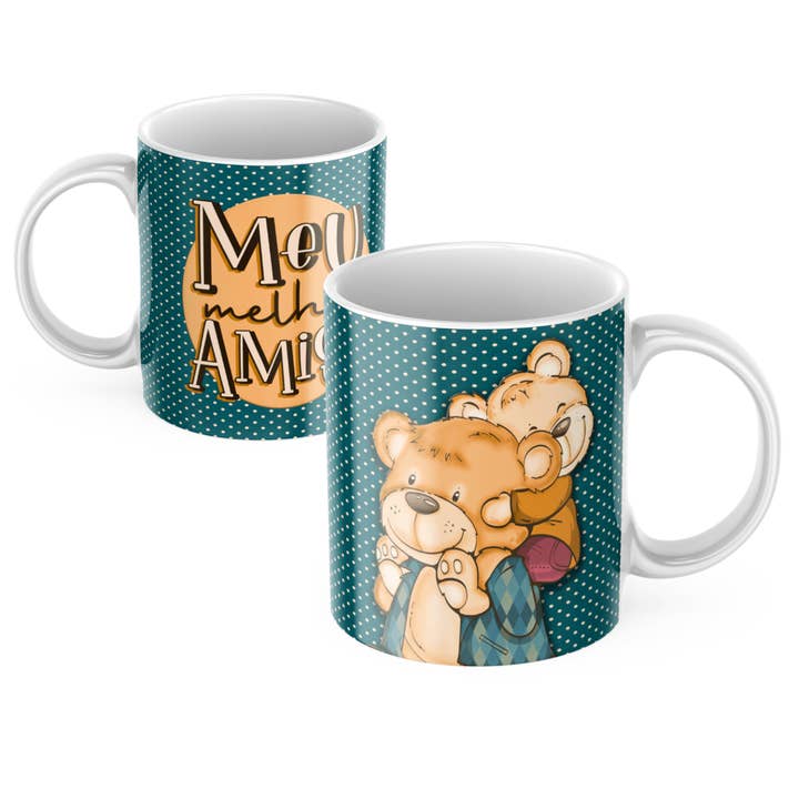 Charmy Gift Store - Wholesale Coffee Mug - Ursinho Pai friend mug