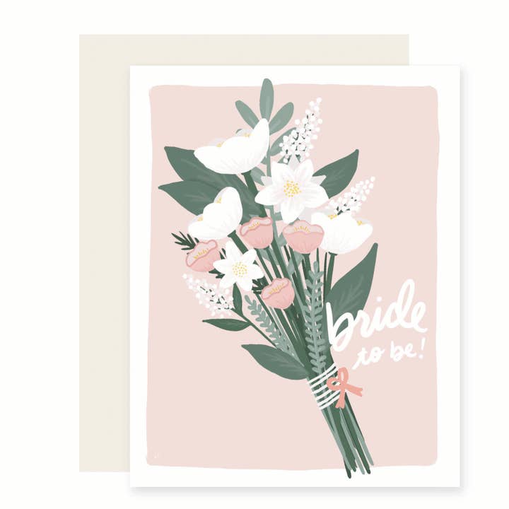 Slightly Stationery - Wholesale Wedding Card - Bride Bouquet | Bride To Be | Wedding Bridal Shower Card