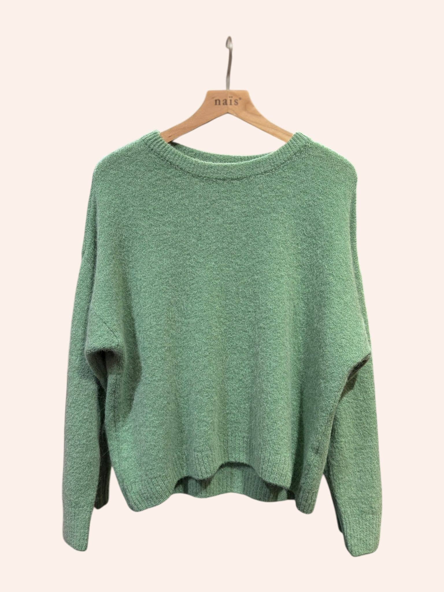 NAÏS PARIS – wholesale Pullovertröja - Dam – Rundhalsad tröja med långa ärmar i 30% superfint alpacka22