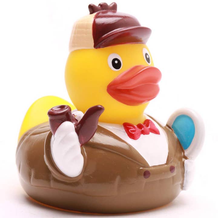 Duckshop - Wholesale Bath Toy - Baby - Rubber Duck Sherlock Holmes - rubber duck