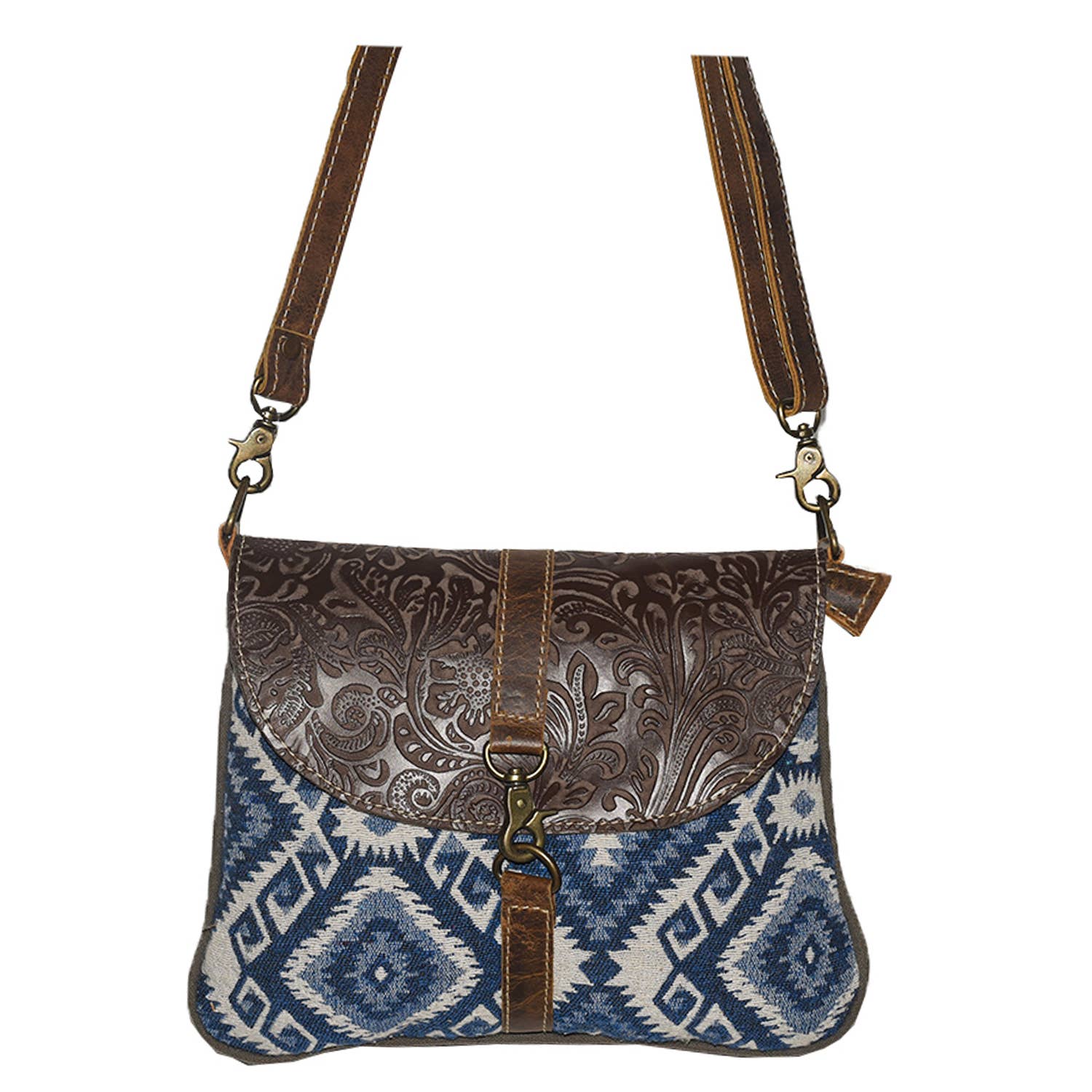 Hopofly Bags - Wholesale Crossbody Bag - Women's - Gine Canvas & Leather Crossbody Bag4