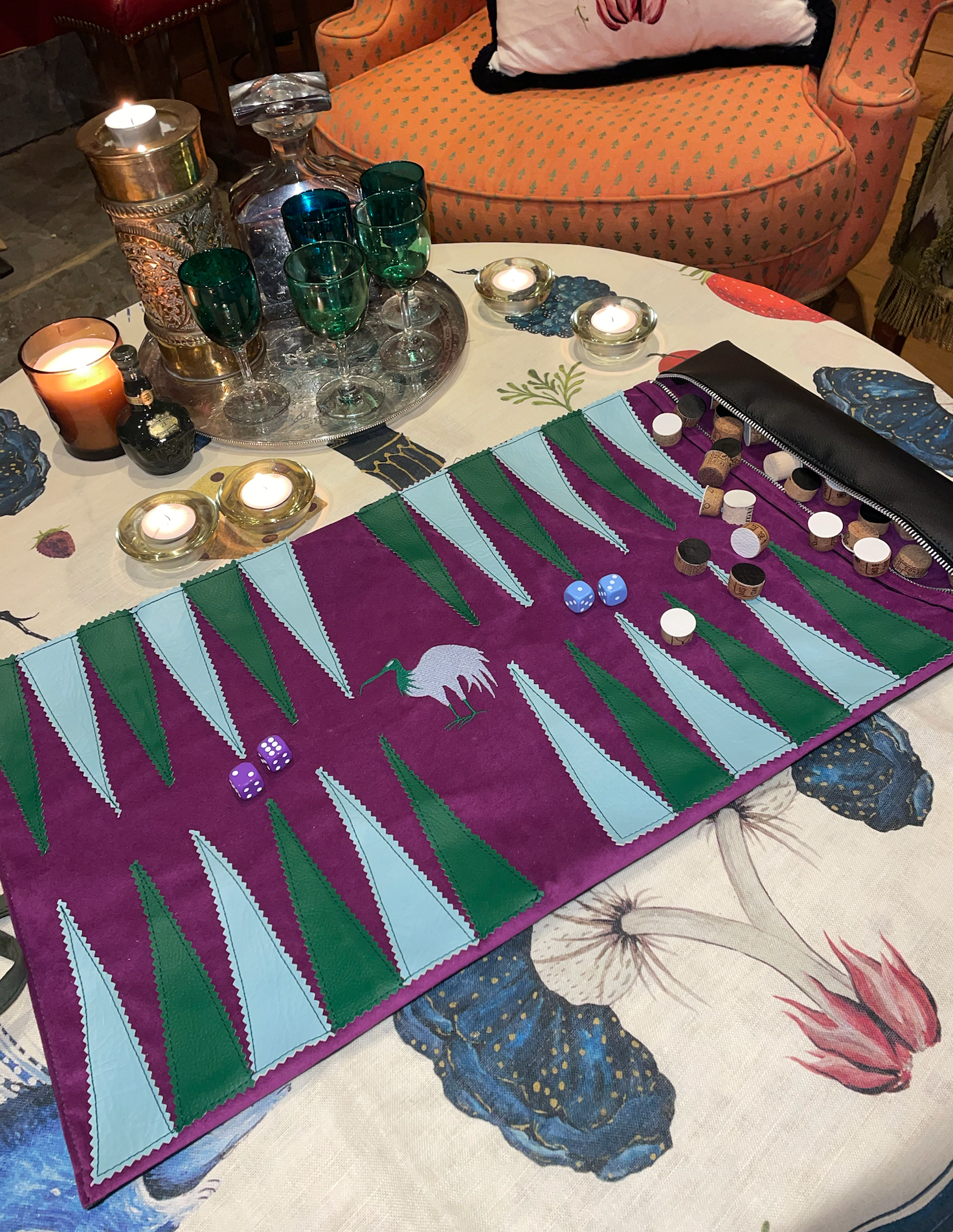 Bell Hutley – wholesale Board game – Kodai Bird Travel Backgammon Board2