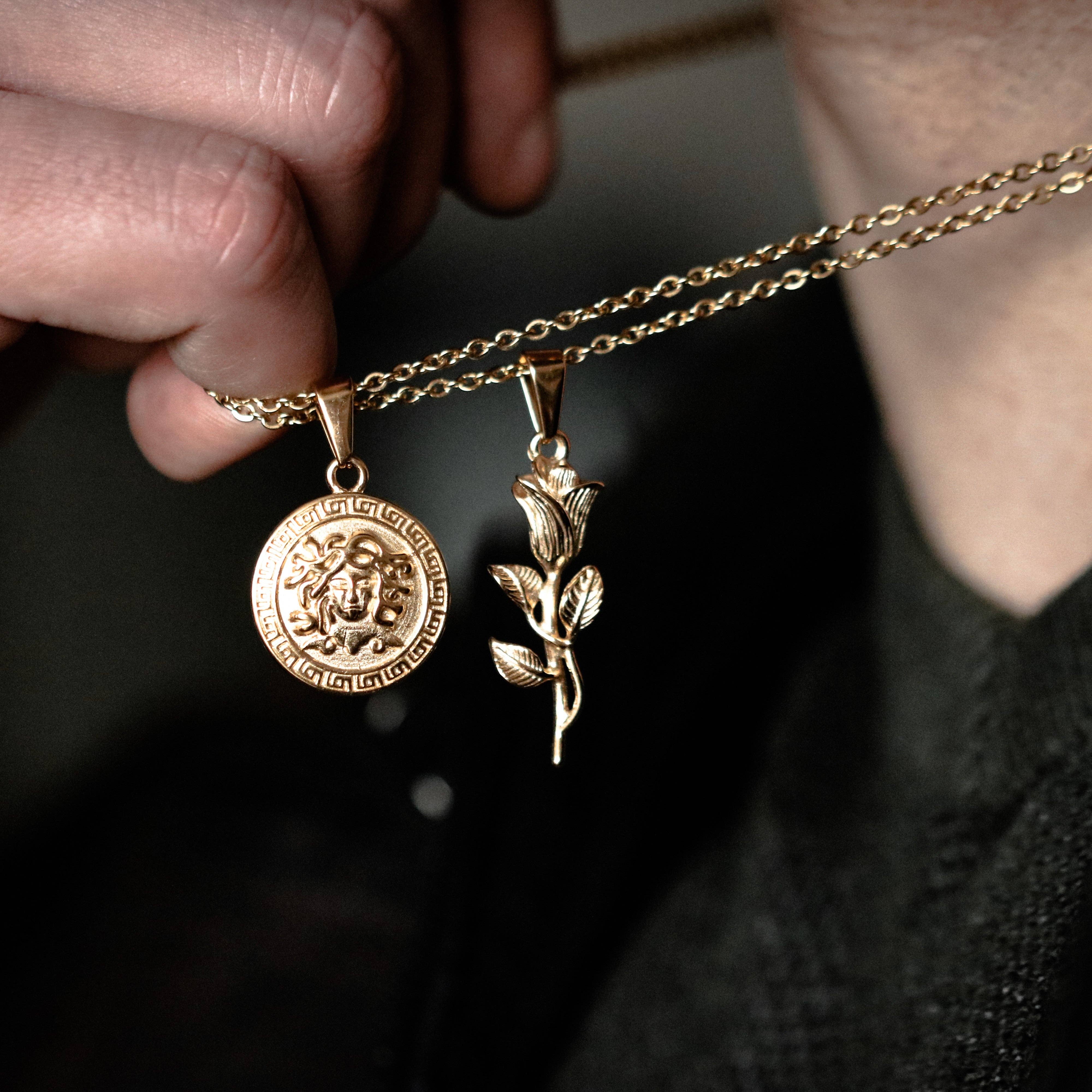 Brave Amsterdam - Wholesale Pendant/Charm Necklace - BRAVE® “ROSE” PENDANT GOLD2