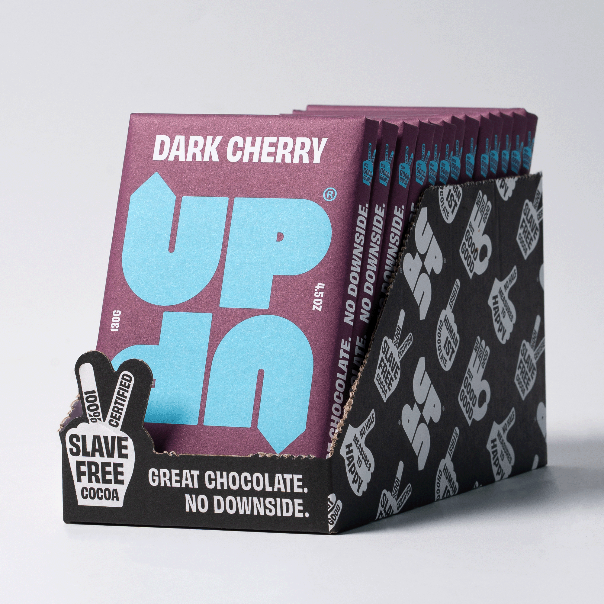 UP-UP Chocolate [No duties when shipping to US!] - Vendita all'ingrosso Barretta di cioccolato - Barretta di cioccolato fondente al gusto ciliegia 120 g (4,2 oz)2