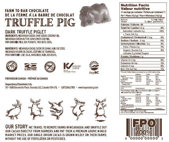 Truffle Pig - Wholesale Chocolate Box - Dark Chocolate Truffle Piglets -Holiday Gift Boxes1
