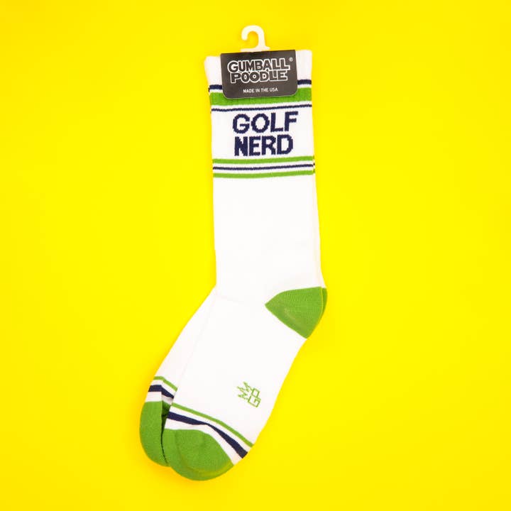 Gumball Poodle - Wholesale Socks - Unisex - Golf Nerd Gym Crew Socks