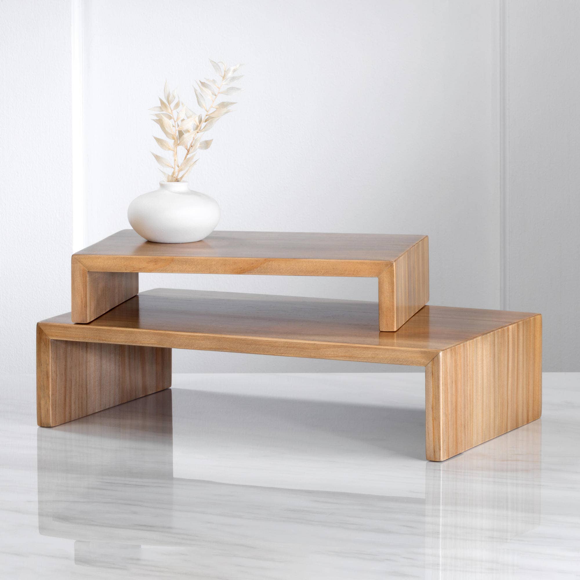 Tripar International - Wholesale Desk Riser - Rectangle Wood Risers - Set of 20