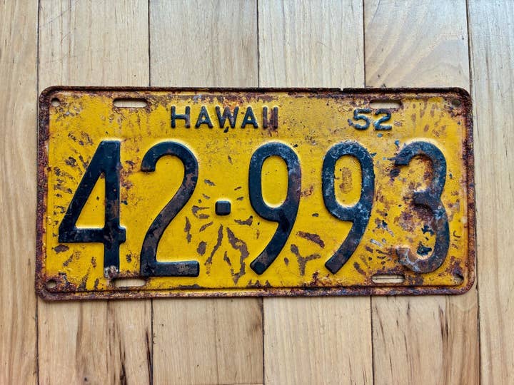 Targa Camion Hawaii 1952 per la vendita all'ingrosso da parte di RusticPlates