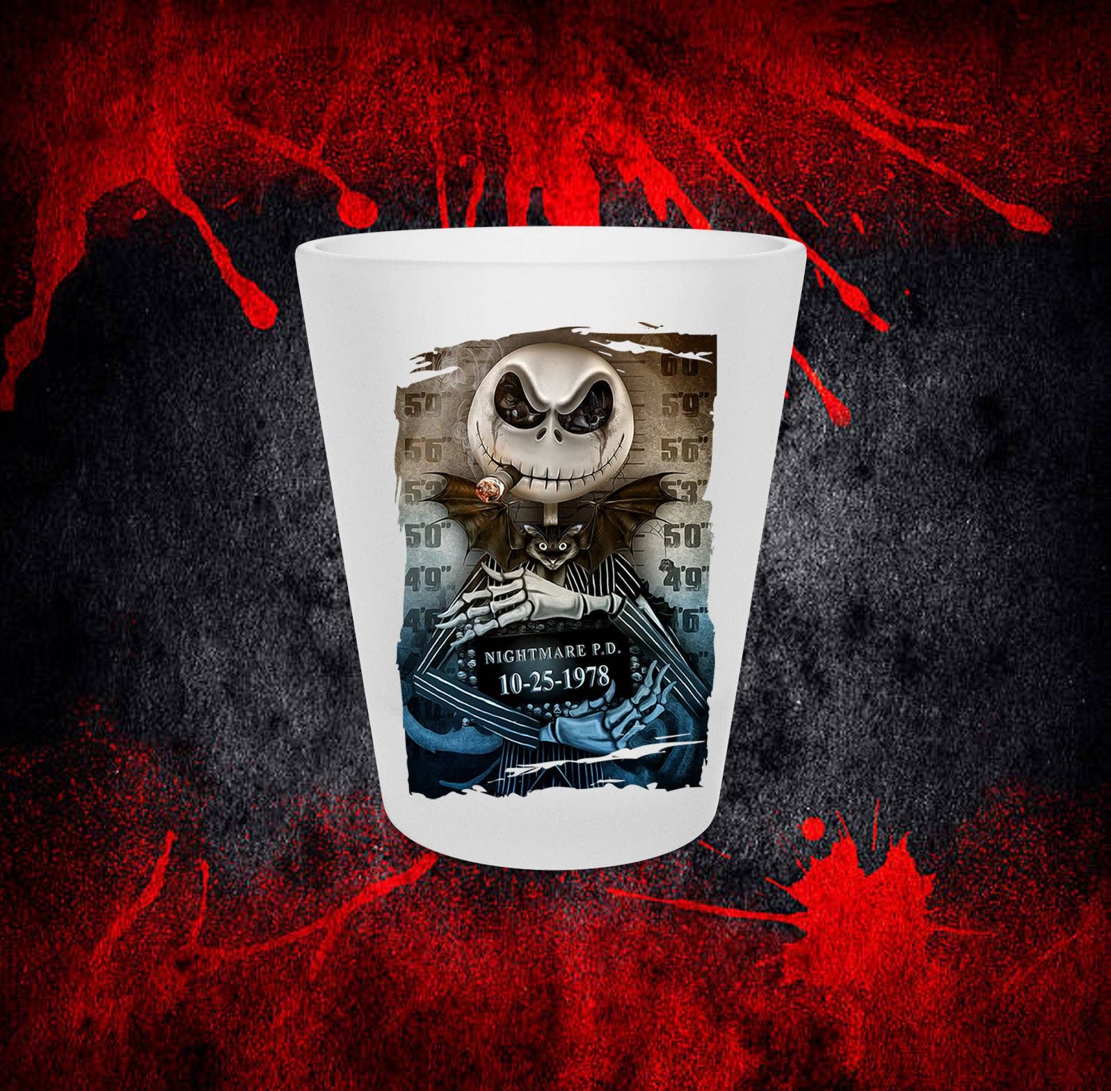 Mommas Craft Workshop - Wholesale Shot Glass - Nightmare Before Christmas Character Inspired Shot Glasses0