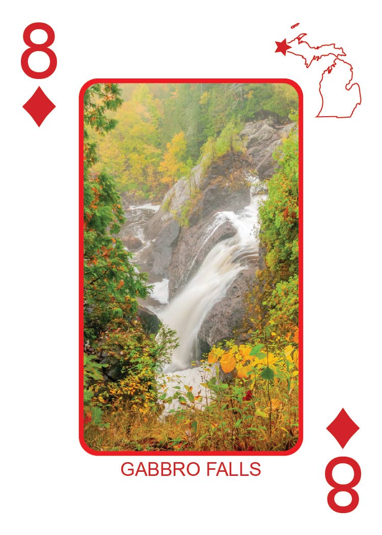 Phil Stagg Photography - Wholesale Playing Cards - WATERFALLS OF MICHIGAN - Playing Cards - Euchre Friendly48