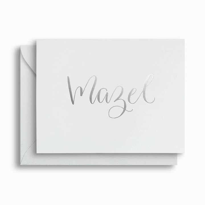 Mazel - Tillykkekort - Mazel (hebraisk for 'held') for engroshandel hos Annabel Reese