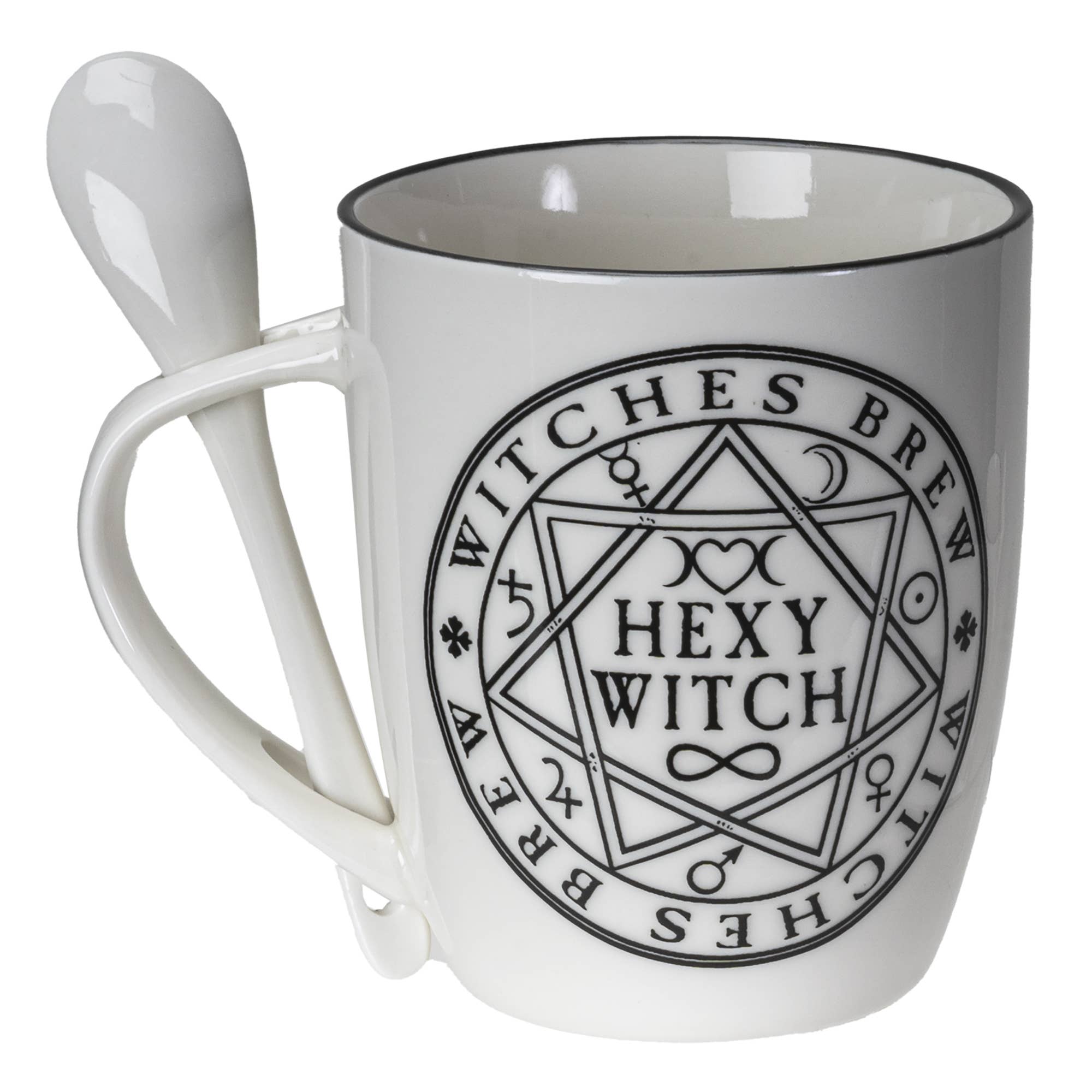 Pacific Trading - Wholesale Coffee Mug - Alchemy Gothic Mug & Spoon Set Hexy Witch3