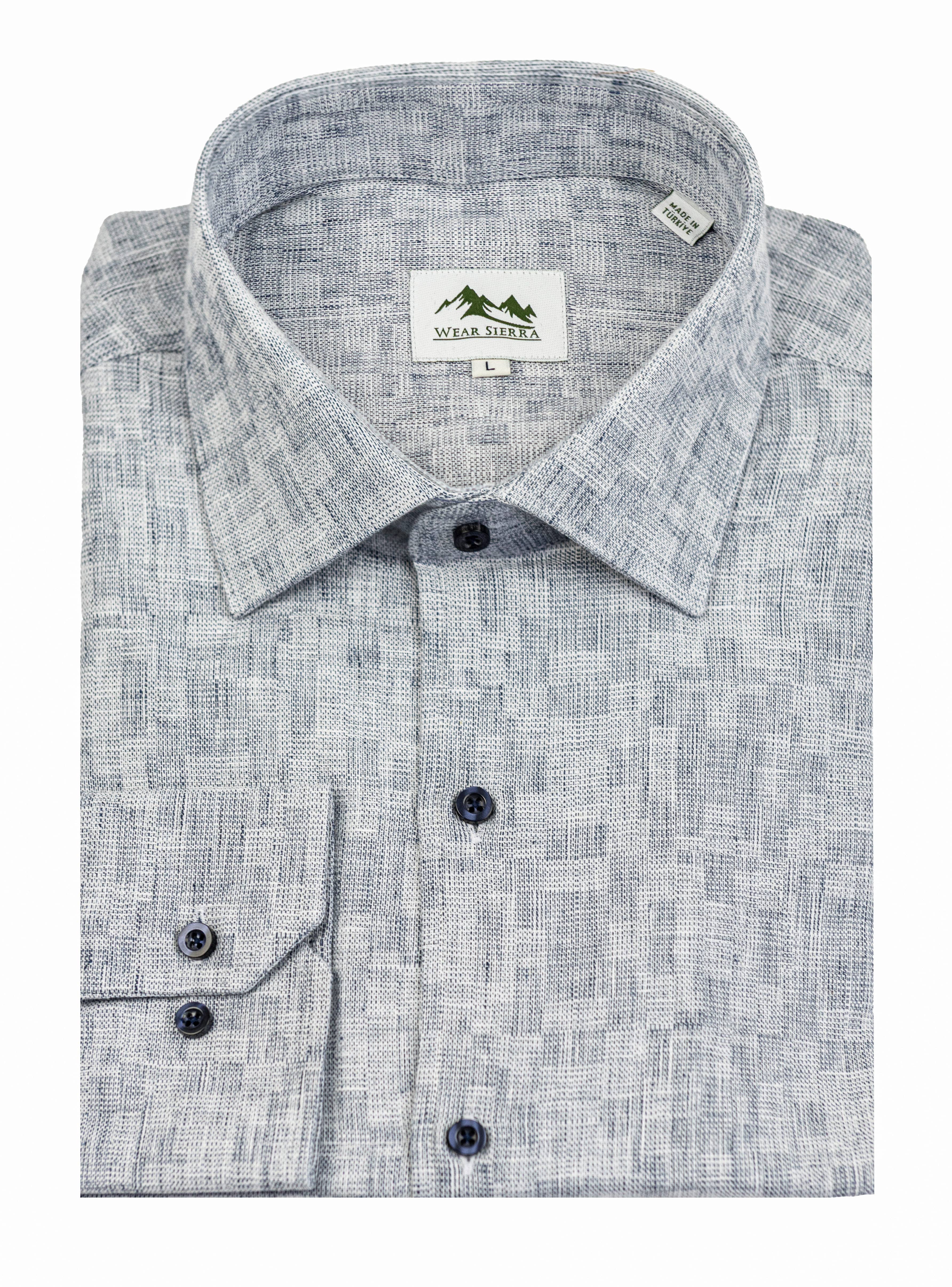 Wear Sierra - Wholesale Shirt - Men's - Men's Turkish Cotton Long Sleeve Button Up Shirt0