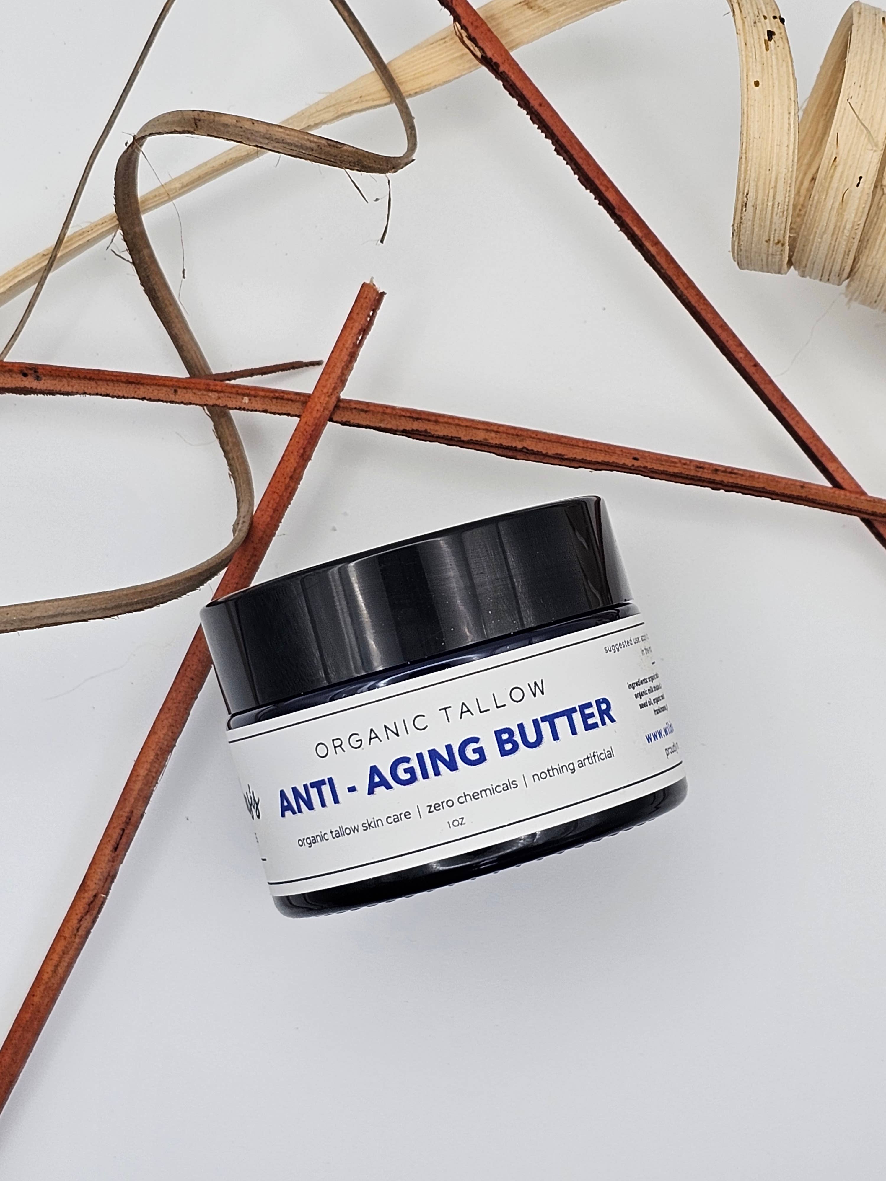 Wild Oasis Naturals - Wholesale Anti-Aging Moisturizer - Anti-Aging Butter - 2 oz - Organic Tallow Anti-Wrinkle Cream1