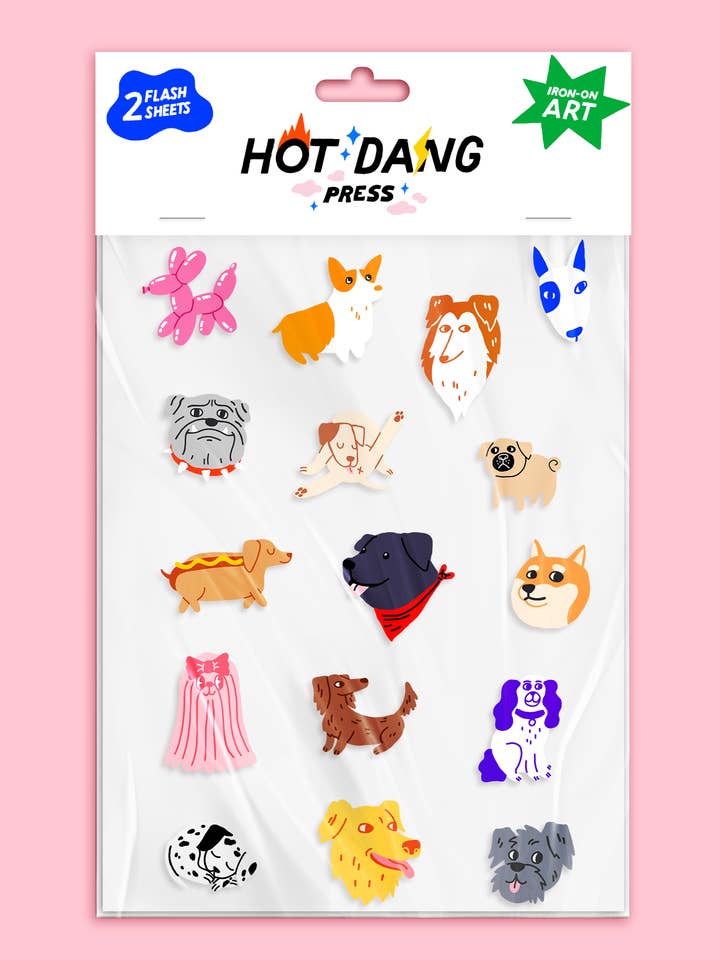 All Dogs Sheet Set for wholesale by Hot Dang Press