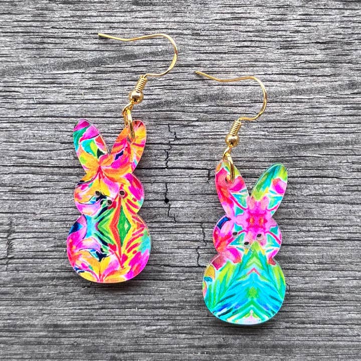 Be Like Missy - Wholesale Dangle Earrings - Lilly Bunny Earring - Easter Earrings - Peep