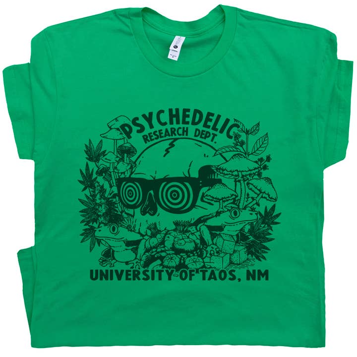 Psychedelic Research Shirt Stoner Mushrooms Weed 420 Tee for wholesale by Shirtmandude Co